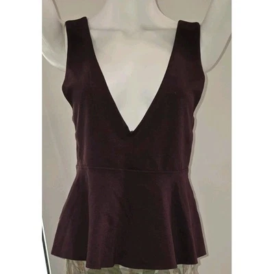 Urban Outfitters тишина + шум сливы фиолетовый без рукавов v-образным вырезом укороченный Топ M новый с Ярлыками - Изображение 1 из 4