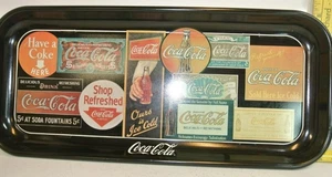 Coca Cola Werbung Blech Tablett Coke 19" x 9" 1902-1960 - Replik 1995 Vintage - Bild 1 von 7