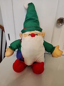 Peluche de nailon Santa Elf Dept. Juguete de peluche 56 13" X 11" - Imagen 1 de 6
