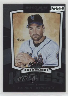 2005 Donruss Diamond Kings Career Stat Line /378 Mike Piazza #15 HOF - Image 1 of 2