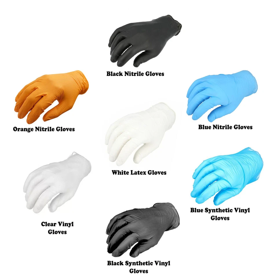 Disposable Medical Exam Gloves, Powder Free, 4 Mil - 8 Mil, Size: S/M/L/XL/2XL - Image 1 of 1