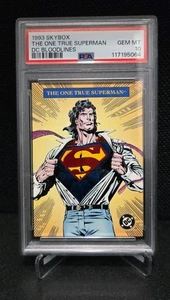 1993 Skybox The One True Superman SSP DC Bloodlines FOIL PSA 10 GEM MINT POP 10! - Picture 1 of 2