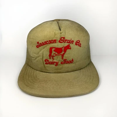 Issacson Grain Co. de colección Gorra de terciopelo con cierre a presión Dairy Feed, Young An Foto 1 de 4
