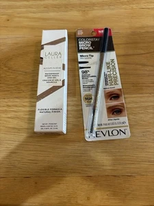 Eyebrow Pencil Lot! Laura Geller Sculpt N Stay And Revlon Micro Brow Pencil New - Picture 1 of 3