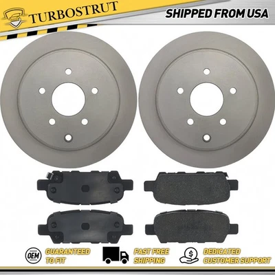 Kit de pastillas de freno rotores de freno traseros OE para INFINITI FX45 2003-2008 4,5 L Foto 1 de 2