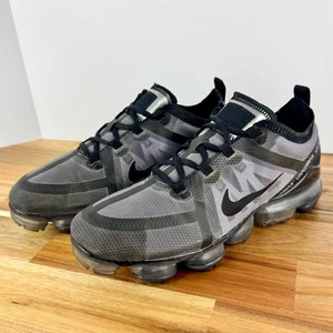 Nike Air VaporMax 2019 Running Shoes Sneakers Black Gray Men's Size 8 - Picture 1 of 8