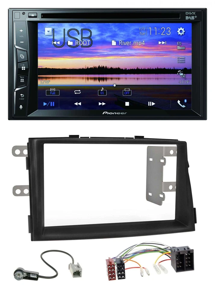 Pioneer Bluetooth 2DIN USB DVD DAB MP3 Autoradio für Kia Sorento II XM 2009-2012 - Bild 1 von 4