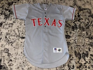 VTG 90s MLB TEXAS RANGERS RUSSELL AUTHENTIC JERSEY MADE IN USA SIZE 40 - Picture 1 of 10