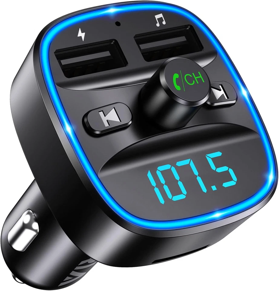ORIA Bluetooth FM Transmitter Auto Bluetooth 5.3 Adapter Für Auto Radio Rausch