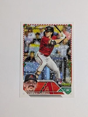2023 Topps Holiday Baseball Corbin Carroll Rookie RC #H113 Arizona Diamondbacks - Image 1 of 2