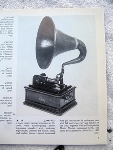 SOTHEBY's AUCTION CATALOG 1982 Phonographs Gramophones Cylinder Disc Music Boxes - Picture 1 of 8
