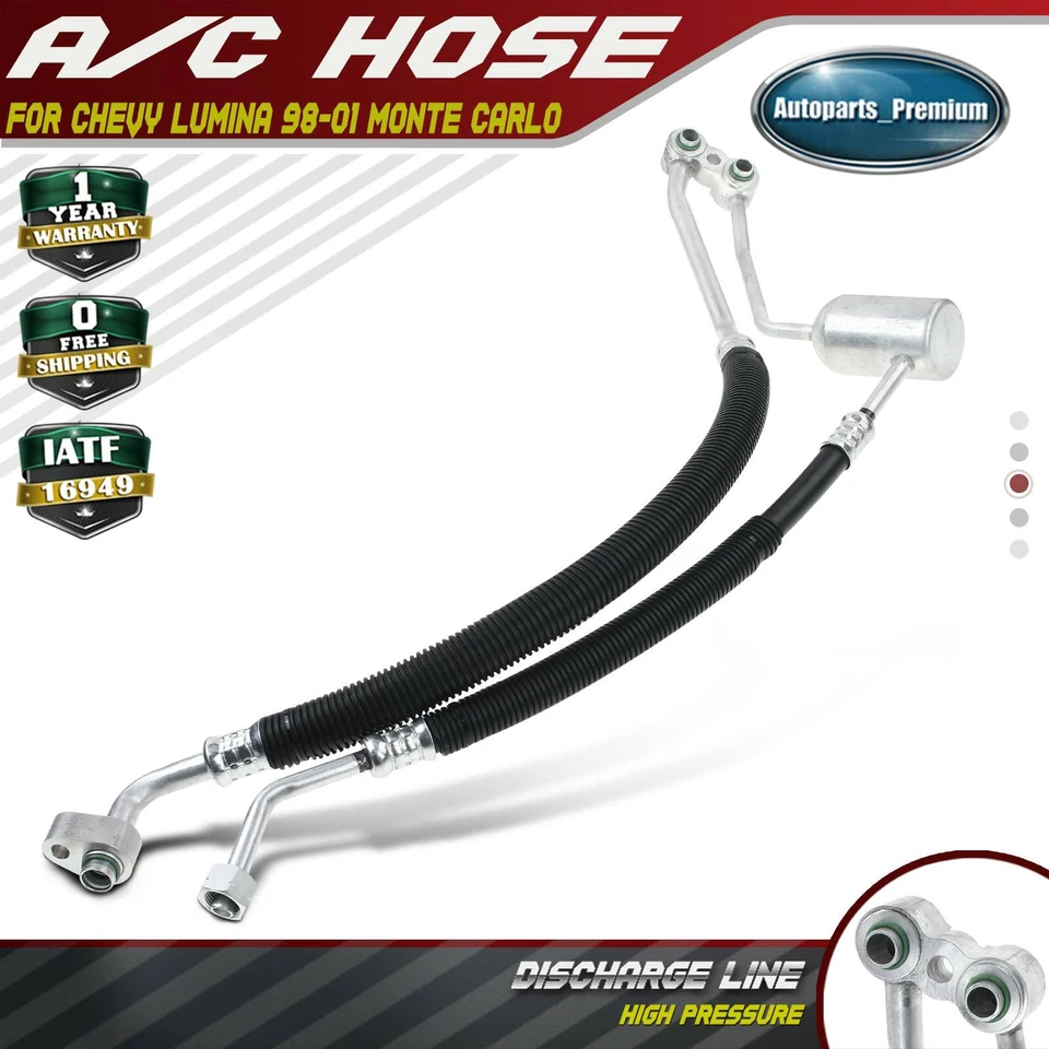 Línea de descarga de manguera de aire acondicionado para Chevrolet Lumina 98-01 Monte Carlo 1998 1999 V6 3,1 L Foto 1 de 4
