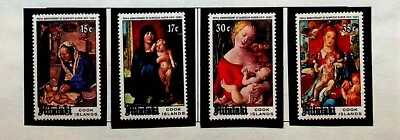 Aitutaki Sc 167-70+B30 MNH de 1978 - Arte navideño Foto 1 de 2