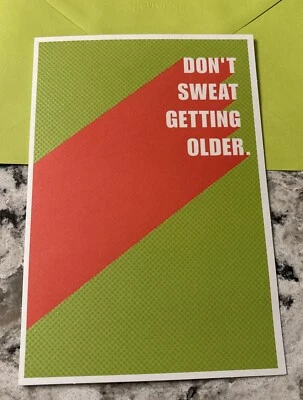 Funny Birthday Getting Older Humor WITH TRACKING 5.5”X 8” Hallmark Greeting Card - Image 1 of 4