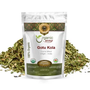 Organic Way Premium Dried Gotu Kola Cut & Sifted (Centella asiatica) - Picture 1 of 35