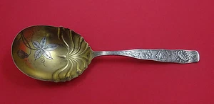 Orchids by Towle Sterling Silver Berry Spoon GW w/Orchids In Bowl "Our Girls" - Picture 1 of 1