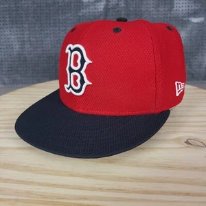 Boston Red Sox MLB Auténtica Gorra de Béisbol Ajustada Gorra 7 1/8 Roja New Era 59Fifty - Imagen 1 de 11