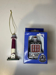 LEFTON 12840 & 12870 Lighthouse & New LONDON LEDGE Christmas Ornaments NEW - Picture 1 of 8