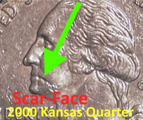 SCARFACE - 2001 P Kentucky Quarter BU MS ID96251 Cover