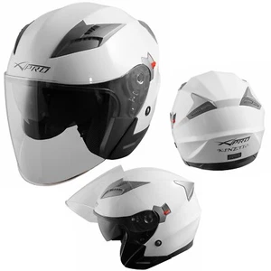 Casco Jet Moto Scooter Omologato ECE 22 Città DOPPIA VISIERA Antigraffio - Imagen 1 de 15