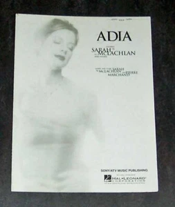 Partitura musical de 1997 de Adia de Sarah McLachlan - Imagen 1 de 1