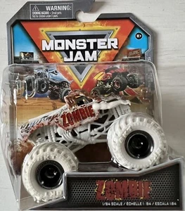 Monster Jam White Zombie Bone Yard Trucks 1:64 Truck New and Sealed Spinmaster