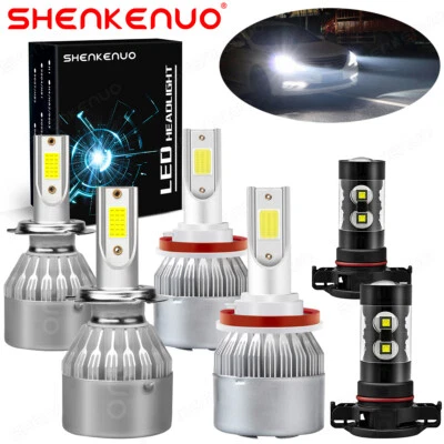 Faros LED Hi&Lo+fo para GMC Acadia 2007 2008 2009 2010 2011 2012 bombillas antiniebla Foto 1 de 4