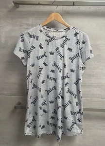 Juicy Couture Shirt Sleepwear Grey Crown Women / lightweight - Size Large - Picture 1 of 5