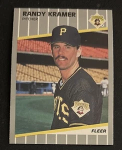1989 Fleer Update Randy Kramer Baseball Rookie Card (RC) #U-115 Pirates Pitcher - Picture 1 of 2