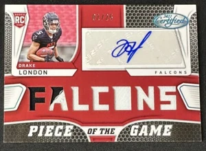 2022 Certified Drake London Piece Of The Game RPA /25 Rookie Auto First #1 1/25 - Picture 1 of 9