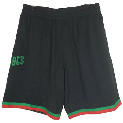 Houston Rockets Mitchell & Ness NBA L Large Jersey Shorts Black Green Red New - Image 1 of 4