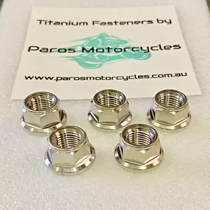 HONDA CRF1100L AFRICA TWIN 2024 SPROCKET NUT KIT TITANIUM M12X1.25 LOCK NUT - Picture 1 of 13