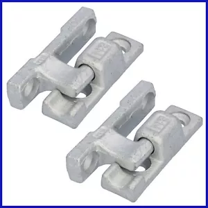 2x Scharnier Set für Alu Bordwandprofile Bordwandscharnier Bordwand PKW Anhänger - Bild 1 von 5