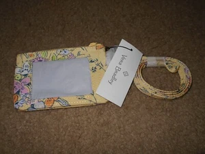 NEW Vera Bradley ReActive Zip Lanyard And ID Case Sunlit Garden - Picture 1 of 2