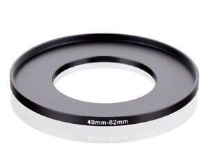 49-82mm Metal Step Up Ring Lens Adapter 49 to 82 Filter Thread - UK SELLER