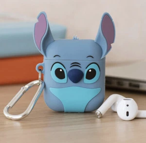 Disney Stitch AirPods Case- Compatible with Generation 1 & 2 AirPods NIB - Photo 1 sur 6