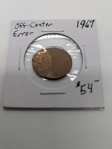 Penny 1967 error descentrado - Imagen 1 de 1