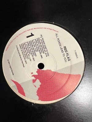 Red Flag All Roads Lead To You 12" 1989 ENIGMA 775533 SYNTH POP ALT ROCK - Image 1 of 2