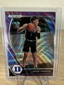 2021 Panini Prizm Draft Picks Purple Wave Prizm Jalen Johnson #10 RC - Picture 1 of 6