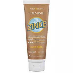 Key Sun - Zinke Tanne Sports SPF30 100g Sunscreen Zinc Cream Tan Colour - Picture 1 of 3