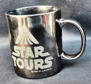 Taza plateada metálica Disney Star Tours 1986 vintage (usada en excelente estado) - Imagen 1 de 5