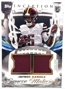2024 Topps Inception - Jayden Daniels Source Materials Patch RC #46/75 SM-JD - Picture 1 of 4