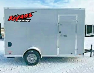 2 POLARIS RMK KHAOS HUGE TRAILER STICKERS PRO RMK GRAPHIC KIT TANK TRUCK  DECALS - Picture 1 of 3