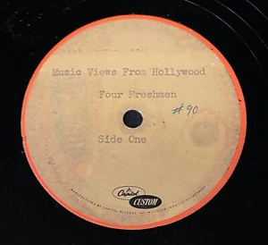 Acetate MUSIC VIEWS radio show FOUR FRESHMEN host w/Tommy Leonetti PATTY ANDREWS - Picture 1 of 3