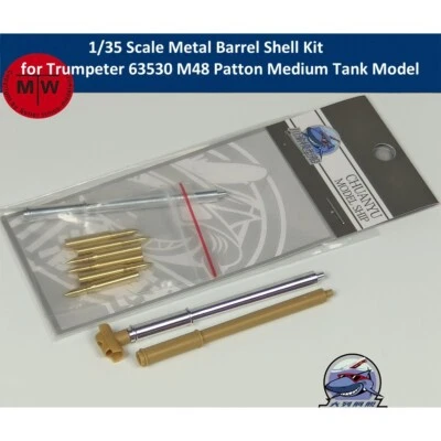 1/35 Metal Barrel Shell Kit for Trumpeter 63530 M48 Patton Medium Tank Model Kit - Image 1 of 4