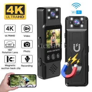HD 4K/2K/1080P Body Camera Night Vision Voice Video Recording Mini Cam Sports DV - Picture 1 of 26