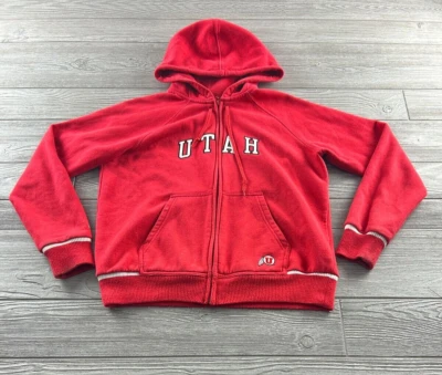 Utah Utes Nike Team Womens Full Zip Hooded Jacket Size Medium Red - Image 1 of 4
