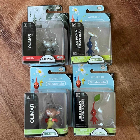 LOT OF World of Nintendo Pikmin 2.5" Figure Olimar Blue Red Pikmin Jakks Pacific Cover