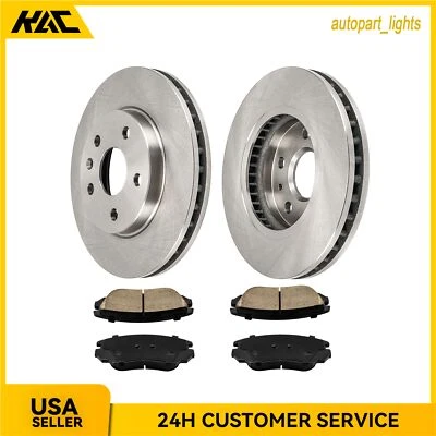 For Buick Lacrosse Regal 2011-2016 6Pcs Front Brake Rotors & Ceramic Brake Pads - Image 1 of 4