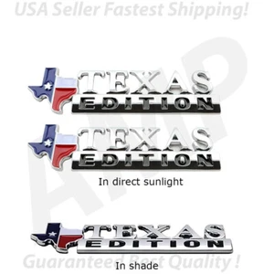 3pc 3D TEXAS Edition Car Truck Logo Emblem Badge Sticker Decal For Chevy GM GMC - Bild 1 von 1